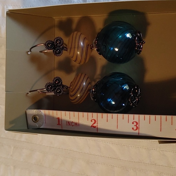 NEW in Box ZARA Glass Art Deco Earrings - Picture 7 of 8